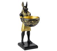 XIUCAI Statue Anubis de l'Égypte Ancienne, Ornement Décoratif en Résine de 25 cm, Organisateur de Bureau Domicile avec Range-Clés et Stockage,Anubis