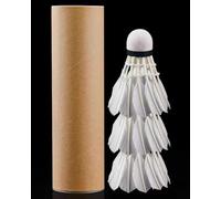 XIUCAI Volant de Badminton en Plume d'oie - Stabilité et Vitesse Élevées pour Entraînement Intérieur Extérieur, Durable pour Club et Jeunes Joueurs,3pcs