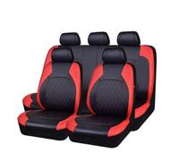 XIUDAM 9 Pièces Cuir Ensembles Housses Siège Voiture pour Toyota Auris Hybrid Touring 2011-2018, ImperméAble Nonslip Avant et Arrière Siège Protecteur Coussin Accessoire,C/Red