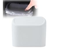 XIUDAM Poubelle de Voiture pour A4 B9 Avant 2015-2024, Petite Poubelle de Voiture avec Couvercle Boîte de Rangement Petit Bac à Ordures Portable et Étanche,B/White