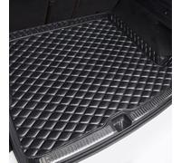 XIUDAM Tapis Coffre Voiture pour Audi A6 Avant C8 2018 2019 2020 2021 2022 2023, Auto Cuir Coffre Protection Tapis ImerméAbles Antidérapant Cargaison Plateau Coussinets Accessoires,A/Black