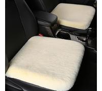 XIUDAM Universel Coussin de Siège de Voiture pour Hyundai Kona EV 2019 2020-2021 2022 2023 2024 Luxus, Hiver Chaud et Confortable Doux Housse de siège de Voiture Protecteur Accessoires,C/Beige