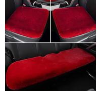 XIUDAM Universel Coussin de Siège de Voiture pour Toyota Yaris Hybrid 2015-2019, Hiver Chaud et Confortable Doux Housse de siège de Voiture Protecteur Accessoires,D/Red