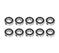 Xiuganpo 10 Pièces 6204-2RS Roulement à Billes à Gorge Profonde, Double scellé 17x47x14mm, avec Bille en Acier à Colonne Unique, pour les Applications de L'industrie Légère