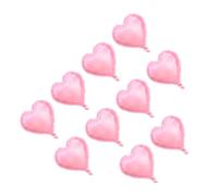 Xiuganpo 10 Pièces de Ballons en Aluminium en Forme de Cœur de 10 Pouces dans des Couleurs Vives Assorties, Ballon Auto-scellant pour la Décoration de Fête, Paquet de Papier D'aluminium Festif (Rose)