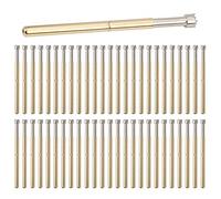 Xiuganpo 100 Pièces Sonde de Test à Ressort Broche en Laiton 9 Griffes 2mm Accessoires Industriels P125-H pour Divers Montages, Finition Soignée et Durable