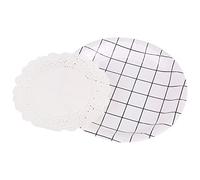 Xiuganpo 180 Napperons en Papier Creux élégants pour L'artisanat, Fabrication Exquise pour Fête D'anniversaire, Adaptés à Divers Aliments pour la Pâtisserie et les Grillades (5,5 pouces de diamètre