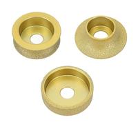 Xiuganpo 3 Pièces Meule Diamant Brasé Profilé Angle pour Marbre Granite