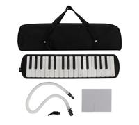 Xiuganpo 32 Instrument de Mélodica clé pour les Débutants, Soprano de Clavier de Piano à Air Durable Melodica avec des Ensembles de Tubes Embouchés (BLACK)