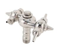 Xiuganpo 360 Buse de Pulvérisation en Rotation, Cartouche de Boule de Pulvérisation de Nettoyage en Acier Inoxydable avec Mécanisme entraîné par Le Recul, Corne de Filetage Mâle DN25,