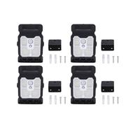 Xiuganpo 4 Luces Solares con Clip con Sensor de Movimiento, 3 Modos de Iluminación, Luz de Seguridad Energía Solar para Exteriores, para Valla, Jardín, Lámpara Clip