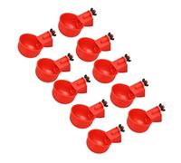 Xiuganpo Abreuvoir Automatique pour Poulets, Ensemble Réglable de 10 Bols à Boire Durables pour Poulets, Canards, Oies, en Plastique de qualité Supérieure