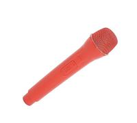 Xiuganpo Accessoires de Microphone D'imitation, Conception de Commutateur, Fond Lisse pour Simulation de Jeu/Interview, Plastique ABS (Rouge)