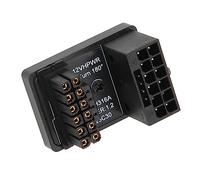 Xiuganpo Adaptateur coudé de Carte Graphique 600W, Adaptateur d'alimentation GPU, Connecteur à 180 Degrés pour Ordinateur de Bureau, Plug and Play (PH316 Noir)