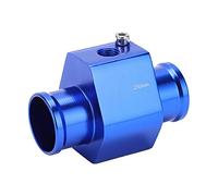 Xiuganpo Adaptateur de Tuyau de Jauge de Capteur en Métal de Tuyau de Joint de Température D'eau pour GM, Alliage D'aluminium Bleu 26 Mm, Installation Pratique, pour les Modèles Généraux de Voitures