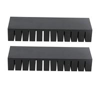 Xiuganpo Ailettes de Refroidissement, 2pcs Grande Zone de Aluminium Thermousses à Haute efficacité Bonne Dissipation de Chaleur 120x40x20 Mm pour le Processeur pour Composant électronique (Pas de