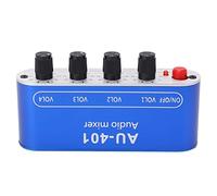 Xiuganpo Amplificateur de Casque de Mixage Audio Polyvalent avec 4 Entrées et 1 sortie : adapté aux Présentations en Direct