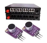 Xiuganpo Amplificateur de Microphone à électret 2 Pièces, Gain Réglable pour les Projets Audio, Idéal pour L'enregistrement Audio et les Convertisseurs Vocaux
