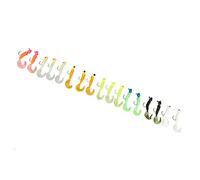 Xiuganpo Appâts de Pêche vers de Terre Souples, 17 Pièces avec Action de | Ensemble d\'appâts souples en PVC avec crochets métalliques, pour la pêche en eau douce et salée, pour la truite, la perche