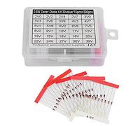 Xiuganpo Assortiment de Kits de Diodes de 300 Pièces - Diodes de Stabilisation à Faible Consommation D'énergie - Idéal pour les Références de Tension dans Divers Circuits électroniques et de