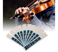 Xiuganpo Autocollant pour Violon Noir Bleu, Guide des Clés pour Débutants et Amateurs de Violon, Matériau Adhésif Antiadhésif (BC03 1/8 bord bleu)