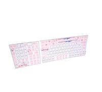 Xiuganpo Autocollants de Clavier Transparents pour Clavier Mécanique de Bureau Universel, Autocollants Anglais Durables et Résistants à L'usure, 2 X par pour 84-108