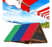 Xiuganpo Auvent Pivotant en Tissu Oxford 210D de Haute qualité pour éviter Les Problèmes de Feuilles, équipé D'accessoires à Vis pour la Fixation, 132 X 226 Cm, Vert, Bleu, Rouge. (Correspondance