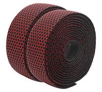 Xiuganpo Bande de Guidon de Vélo élastique, Enveloppe Respirante pour Vélo de Route, Adaptée à les Cyclistes, 1 Paire Jaune (noir rouge)