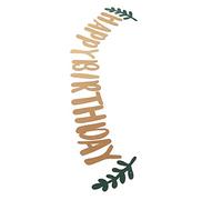 Xiuganpo Bannière de Noix de Coco Verte, Décor sur le Thème des Animaux Vibrants, Décoration de Fête en Papier Réutilisable, Décor d'anniversaire Tropical avec Lanière en Jute pour Enfants et