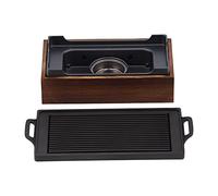 Xiuganpo Base à Double Usage BBQ Grill Topper Grilling Pans avec Trou D'huile, Utilisation Facile avec de L'éthanol ou du Charbon de Bois pour une Cuisson Saine, une Assiette de Barbecue