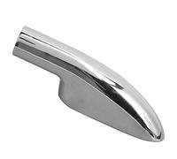 Xiuganpo Base de Tube Marin Robuste, extrémité de Main Courante à 90 Degrés, en Acier Inoxydable argenté pour Yacht 6,77 Pouces (Un(22mm))