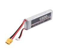 Xiuganpo Batterie LiPo RC 7.4V, Puissante Batterie Lithium Polymère à Haut Débit pour Modèles D'avions, 1800mAh, Charge Rapide 25C (XT60)