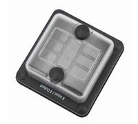 Xiuganpo Bloc de Fusibles 6 Voies ATO ATC, Boîte à Fusibles pour Voiture, Bateau, Camping-car, Camion, Indicateur LED Rouge, classé IP66, Idéal pour Protéger les équipements électroniques contre les