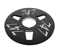 Xiuganpo Bobine de Réception en Alliage D'aluminium, 1/4, 10 Pouces, pour Restaurer Les Magnétophones, Bobine Sonore à Faible Bruit pour Les Professionnels (Black)