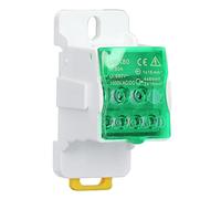 Xiuganpo Boîte de Distribution de Bornier sur Rail DIN en Matériau PA66, Installation Facile pour Les Boîtes de Distribution, Connexions 80A 690V (Green)