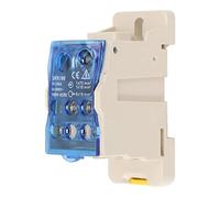 Xiuganpo Boîte de Jonction d'alimentation sur Rail DIN, Boîtier PC Stable, Connecteur de Bornier pour AC DC1000V, adapté à L'armoire de Distribution, Conducteur en Cuivre, 1 Paquet (160A)