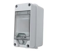 Xiuganpo Boîte de Protection de Distribution, Couvercle Transparent pour une Facile, Boîte de Jonction PC ABS 2 Voies avec Rail DIN intégré, pour équipement de Communication