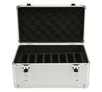 Xiuganpo Boîte de Stockage de Disque Dur avec Double Protection et Conception de Verrouillage sécurisé pour 14 Baies de Disques Durs de 2,5 Pouces et 3,5 Pouces - Alliage D'aluminium argenté