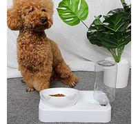 Xiuganpo Bouteille de Boisson à l'eau Automatique Bol à Eau à Double Alimentation à Double Alimentation 15 ° pour Chien Réglable pour Chats pour Chiens (L)