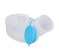 Xiuganpo Bouteille D'urinoir étanche pour Hommes avec Couvercle Hermétique, Bouteille D'urinoir en Plastique Facile à Nettoyer pour les Patients Alités, les Conducteurs Longue Distance (800ml Mâle)