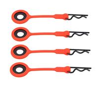 Xiuganpo Broches de Clips de Carrosserie RC de Haute qualité, Ensemble Multicolore pour la Fixation du Corps, Outil D'installation Facile pour GEN8 SCX10, 4 Pièces (rouge)