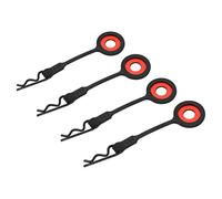 Xiuganpo Broches de Clips de Carrosserie RC de Haute qualité, Ensemble Multicolore pour la Fixation du Corps, Outil D'installation Facile pour GEN8 SCX10, 4 Pièces (BLACK)