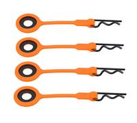 Xiuganpo Broches de Clips de Carrosserie RC de Haute qualité, Ensemble Multicolore pour la Fixation du Corps, Outil D'installation Facile pour GEN8 SCX10, 4 Pièces (ORANGE)