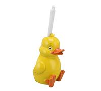 Xiuganpo Brosse de Nettoyage de Toilette de Dessin animé de Canard Jaune, Brosse de Toilette de Nettoyage en Profondeur avec Base pour Salle de Bains, Outil de Ménager