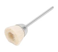 Xiuganpo Brosse de Nettoyage pour Foret à Ongles, pour une élimination Efficace de la Poussière des Ongles dans les Salons de Manucure et à la Maison, Cheveux Durables Haute densité, 1 Pièce (WHITE)
