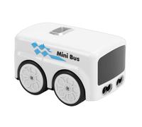 Xiuganpo Bus télécommandé, Bus RC pour Enfants, Capteur Intelligent, Jouet, Détection Infrarouge, Lumière LED, Musique, Contrôle Gestuel, RC avec Phares et Feux Arrière, adapté (White)