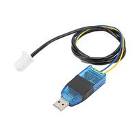 Xiuganpo Câble USB Programmable, Matériau ABS Léger et Durable pour Contrôleurs VOTOL EM 150/2 200/2 260/, pour Accessoires de Moto et Scooter