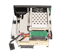 Xiuganpo Cage de Rack Mobile pour Disque Dur Double Baie 6 Gbit/s pour Sauvegarde Multimédia, Systèmes de sécurité - Interface/Bonne Dissipation Thermique