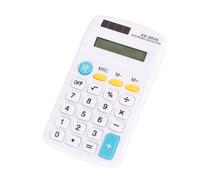 Xiuganpo Calculatrice de Poche 8 Chiffres, Double Alimentation LCD | Mini calculatrice portative avec énergie solaire et batterie, pour la comptabilité quotidienne du bureau, de l\'école, de