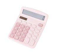 Xiuganpo Calculatrice Solaire Mignonne Petite Calculatrice Numérique de Bureau pour étudiants Enseignants école à Domicile Légère Portable (Pink)